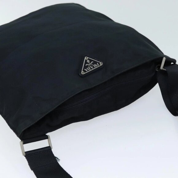 PRADA Shoulder Bag Nylon Black Auth bs13949 - Picture 6 of 16
